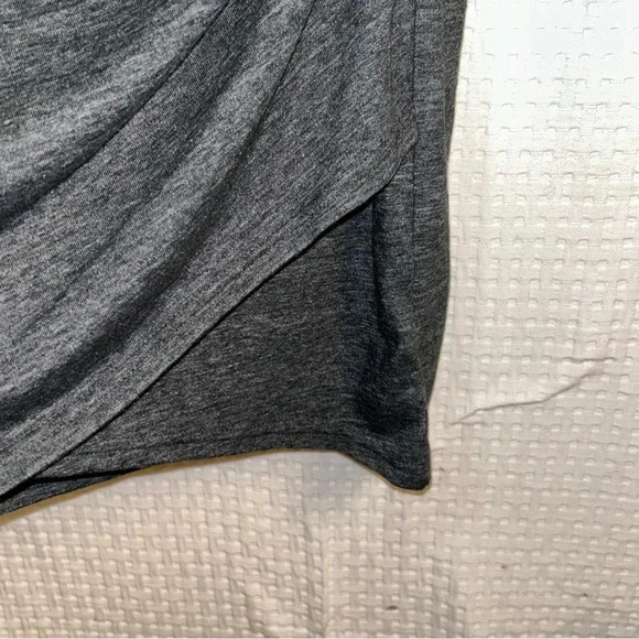 NEW Melrose And Market Dress Plus Size 1X Ruched Heather Charcoal Grey Bodycon - Picture 7 of 9